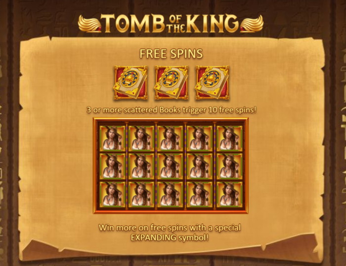 Tomb of the King book symbols feature