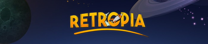 Retropia banner logo