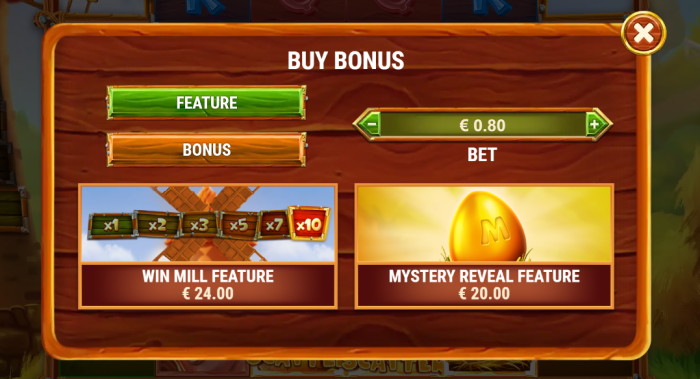 Money Farm Buy bonus menu