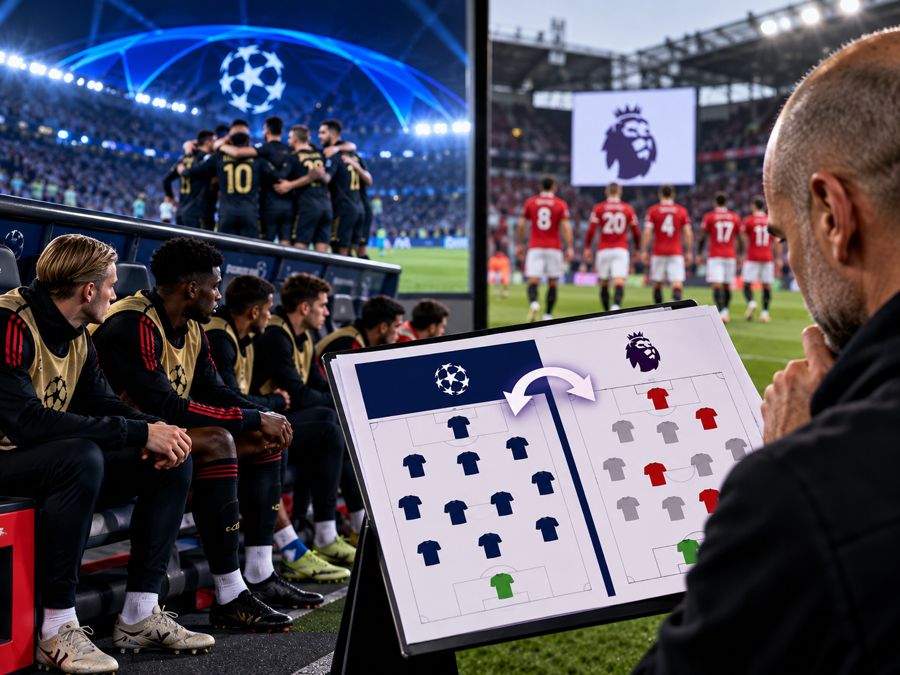 football squad rotation europe vs the league